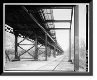 Historic Framed Print, Keokuk & Hamilton Bridge, Spanning Mississippi River, Keokuk, Lee County, IA - 64,  17-7/8" x 21-7/8"