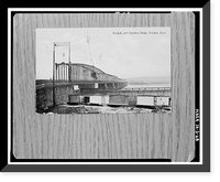 Historic Framed Print, Keokuk & Hamilton Bridge, Spanning Mississippi River, Keokuk, Lee County, IA - 68,  17-7/8" x 21-7/8"