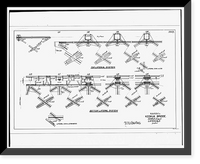 Historic Framed Print, Keokuk & Hamilton Bridge, Spanning Mississippi River, Keokuk, Lee County, IA - 84,  17-7/8" x 21-7/8"