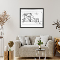 Keokuk & Hamilton Bridge, Spanning Mississippi River, Keokuk, Lee County, IA - 89, Vintage Print