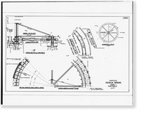 Keokuk & Hamilton Bridge, Spanning Mississippi River, Keokuk, Lee County, IA - 94, Antique Print
