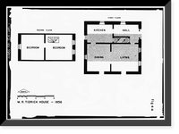 M. R. Tidrick House, 122 South Fourth Avenue, Winterset, Madison County, IA, Antique Print