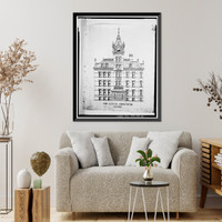Iowa Hospital for the Insane, Main Building, West Main Street Vicinity, Clarinda, Page County, IA - 6 Classic, Antique Print