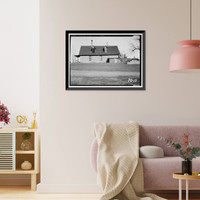 Historic Framed Print, Barlow Granger House, Pioneer Park, Des Moines, Polk County, IA - 2,  17-7/8" x 21-7/8"