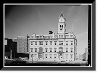 U.S. Courthouse & Post Office, Fifth Street & Court Avenue, Des Moines, Polk County, IA, Historic Print