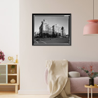 Pottawattamie County Courthouse, Pearl Street & Fifth Avenue, Council Bluffs, Pottawattamie County, IA - 3, Vintage Print