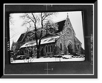 Historic Framed Print, Grace Episcopal Cathedral, 1121 Main Street, Davenport, Scott County, IA,  17-7/8" x 21-7/8"