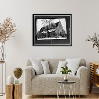 Historic Framed Print, Grace Episcopal Cathedral, 1121 Main Street, Davenport, Scott County, IA,  17-7/8" x 21-7/8"