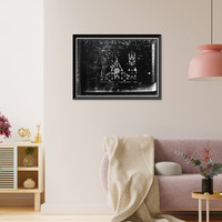 Historic Framed Print, Grace Episcopal Cathedral, 1121 Main Street, Davenport, Scott County, IA - 4,  17-7/8" x 21-7/8"