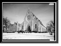 Historic Framed Print, Grace Episcopal Cathedral, 1121 Main Street, Davenport, Scott County, IA - 7,  17-7/8" x 21-7/8"