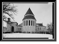 Historic Framed Print, Grace Episcopal Cathedral, 1121 Main Street, Davenport, Scott County, IA - 8,  17-7/8" x 21-7/8"