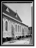 Historic Framed Print, Grace Episcopal Cathedral, 1121 Main Street, Davenport, Scott County, IA - 10,  17-7/8" x 21-7/8"