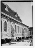 Historic Framed Print, Grace Episcopal Cathedral, 1121 Main Street, Davenport, Scott County, IA - 10,  17-7/8" x 21-7/8"