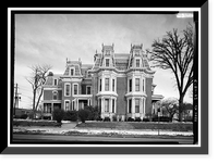 J. Monroe Parker House, Main & Twelfth Streets, Davenport, Scott County, IA - 3, Vintage Wall Art