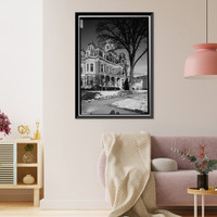 J. Monroe Parker House, Main & Twelfth Streets, Davenport, Scott County, IA - 6, Antique Poster