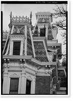 J. Monroe Parker House, Main & Twelfth Streets, Davenport, Scott County, IA - 7, Vintage Poster