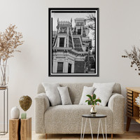 J. Monroe Parker House, Main & Twelfth Streets, Davenport, Scott County, IA - 7, Vintage Poster