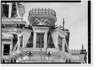J. Monroe Parker House, Main & Twelfth Streets, Davenport, Scott County, IA - 10, Vintage Print