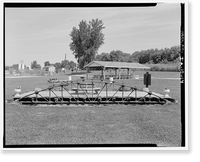 Eureka Bridge, Spanning Yellow River (Moved to City Park, Castali, Frankville vicinity, Winneshiek County, IA - 14, Antique Wall Art