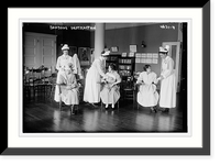 Historic Framed Print, Bandage instruction,  17-7/8" x 21-7/8"