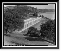 Pardee Dam, South Spillway, Mokulumne River, Valley Springs vicinity, Calaveras County, CA - 8 Classic, Antique Poster