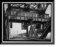 Henry Ford Bridge, Spanning Cerritos Channel, Los Angeles-Long Beach, Los Angeles, Los Angeles County, CA - 49 Classic, Historic Print
