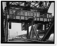 Henry Ford Bridge, Spanning Cerritos Channel, Los Angeles-Long Beach, Los Angeles, Los Angeles County, CA - 49 Classic, Historic Print