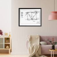 Henry Ford Bridge, Spanning Cerritos Channel, Los Angeles-Long Beach, Los Angeles, Los Angeles County, CA - 63, Antique Wall Art