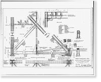 Henry Ford Bridge, Spanning Cerritos Channel, Los Angeles-Long Beach, Los Angeles, Los Angeles County, CA - 69, Antique Print