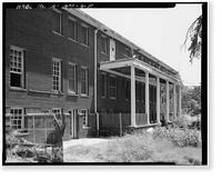 Historic Framed Print, Whittier State School, Hospital & Receiving Building, 11850 East Whittier Boulevard, Whittier, Los Angeles County, CA - 10,  17-7/8" x 21-7/8"