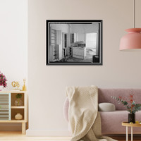 Historic Framed Print, Whittier State School, Hospital & Receiving Building, 11850 East Whittier Boulevard, Whittier, Los Angeles County, CA - 18,  17-7/8" x 21-7/8"