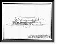Whittier State School, Hospital & Receiving Building, 11850 East Whittier Boulevard, Whittier, Los Angeles County, CA - 27 Classic, Vintage Print