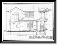 Whittier State School, Hospital & Receiving Building, 11850 East Whittier Boulevard, Whittier, Los Angeles County, CA - 29, Antique Poster