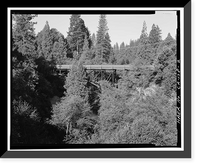 Gault Bridge, Spanning Deer Creek at South Pine Street, Nevada City, Nevada County, CA - 2, Antique Print