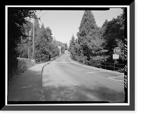 Historic Framed Print, Gault Bridge, Spanning Deer Creek at South Pine Street, Nevada City, Nevada County, CA - 5,  17-7/8" x 21-7/8"