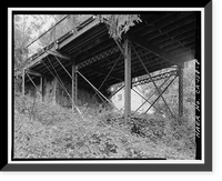 Historic Framed Print, Gault Bridge, Spanning Deer Creek at South Pine Street, Nevada City, Nevada County, CA - 8,  17-7/8" x 21-7/8"
