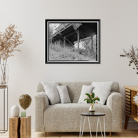 Historic Framed Print, Gault Bridge, Spanning Deer Creek at South Pine Street, Nevada City, Nevada County, CA - 8,  17-7/8" x 21-7/8"