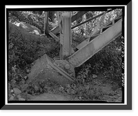 Historic Framed Print, Gault Bridge, Spanning Deer Creek at South Pine Street, Nevada City, Nevada County, CA - 9,  17-7/8" x 21-7/8"