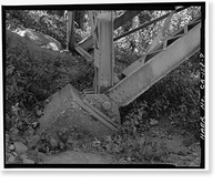 Historic Framed Print, Gault Bridge, Spanning Deer Creek at South Pine Street, Nevada City, Nevada County, CA - 9,  17-7/8" x 21-7/8"