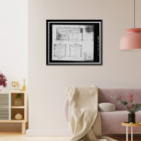 Historic Framed Print, Mare Island Naval Shipyard, Chemical Cleaning Facility, North of Fourteenth Street, between California & R, Vallejo, Solano County, CA - 7,  17-7/8" x 21-7/8"