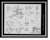Historic Framed Print, Mare Island Naval Shipyard, Acid Mixing Facility, California Avenue & E Street, Vallejo, Solano County, CA - 20,  17-7/8" x 21-7/8"