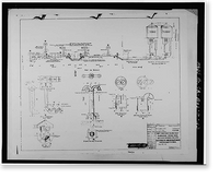 Mare Island Naval Shipyard, Acid Mixing Facility, California Avenue & E Street, Vallejo, Solano County, CA - 23, Antique Print