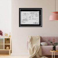 Historic Framed Print, Mare Island Naval Shipyard, Acid Mixing Facility, California Avenue & E Street, Vallejo, Solano County, CA - 31,  17-7/8" x 21-7/8"