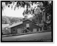 Historic Framed Print, Presidio of San Francisco, Cavalry Stables, Cowles Street, between Lincoln Boulevard & McDowel, San Francisco, San Francisco County, CA - 2,  17-7/8" x 21-7/8"