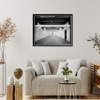 Historic Framed Print, Presidio of San Francisco, Cavalry Stables, Cowles Street, between Lincoln Boulevard & McDowel, San Francisco, San Francisco County, CA - 28,  17-7/8" x 21-7/8"