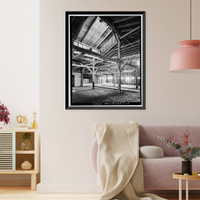 Historic Framed Print, Latimer Packing House, 321 South San Antonio Avenue, Ontario, San Bernardino County, CA - 15,  17-7/8" x 21-7/8"