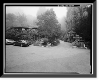Historic Framed Print, Deetjen's Big Sur Inn, East Side of State Highway 1, Big Sur vicinity, Monterey County, CA - 2,  17-7/8" x 21-7/8"
