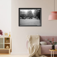 Historic Framed Print, Deetjen's Big Sur Inn, East Side of State Highway 1, Big Sur vicinity, Monterey County, CA - 2,  17-7/8" x 21-7/8"