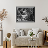 Historic Framed Print, Deetjen's Big Sur Inn, East Side of State Highway 1, Big Sur vicinity, Monterey County, CA - 3,  17-7/8" x 21-7/8"