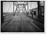 Historic Framed Print, Bacon Island Road Bridge, Spanning Middle River at Bacon Island Road, Stockton vicinity, San Joaquin County, CA - 8,  17-7/8" x 21-7/8"